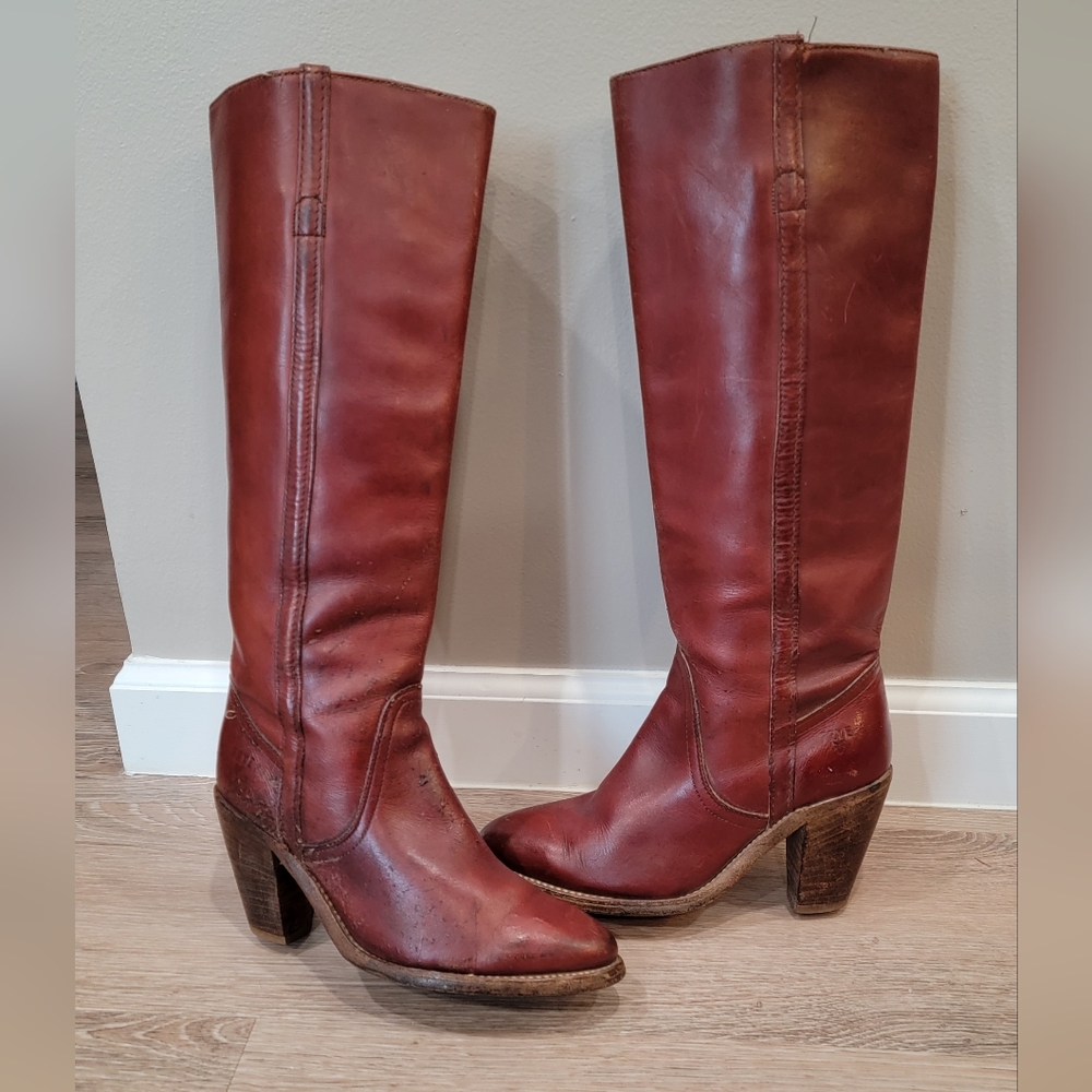 Vintage 80's Frye Boots 6.5 B. More Of A Size 6 Would Be Best. - Picture 4 of 16